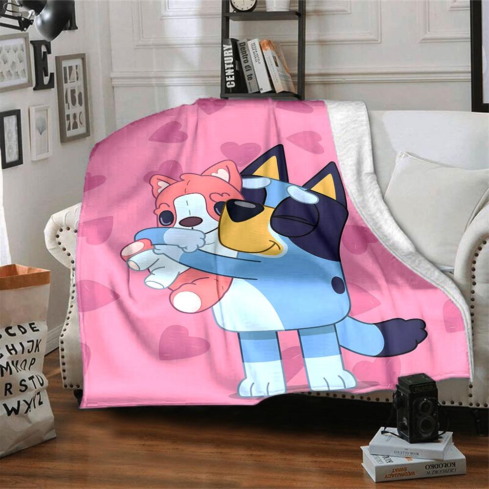 1pc B-Blucy Blanket, Gift, for Men and Women, Soft Blanket, Good for Sofa Bed Couch Travel, Lightweight Flannel Blanket