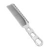 Metal Hair Comb Aluminum Fine Tooth Hair Cutting Flat Top Clipper Comb for Professional Stylists and Barbers