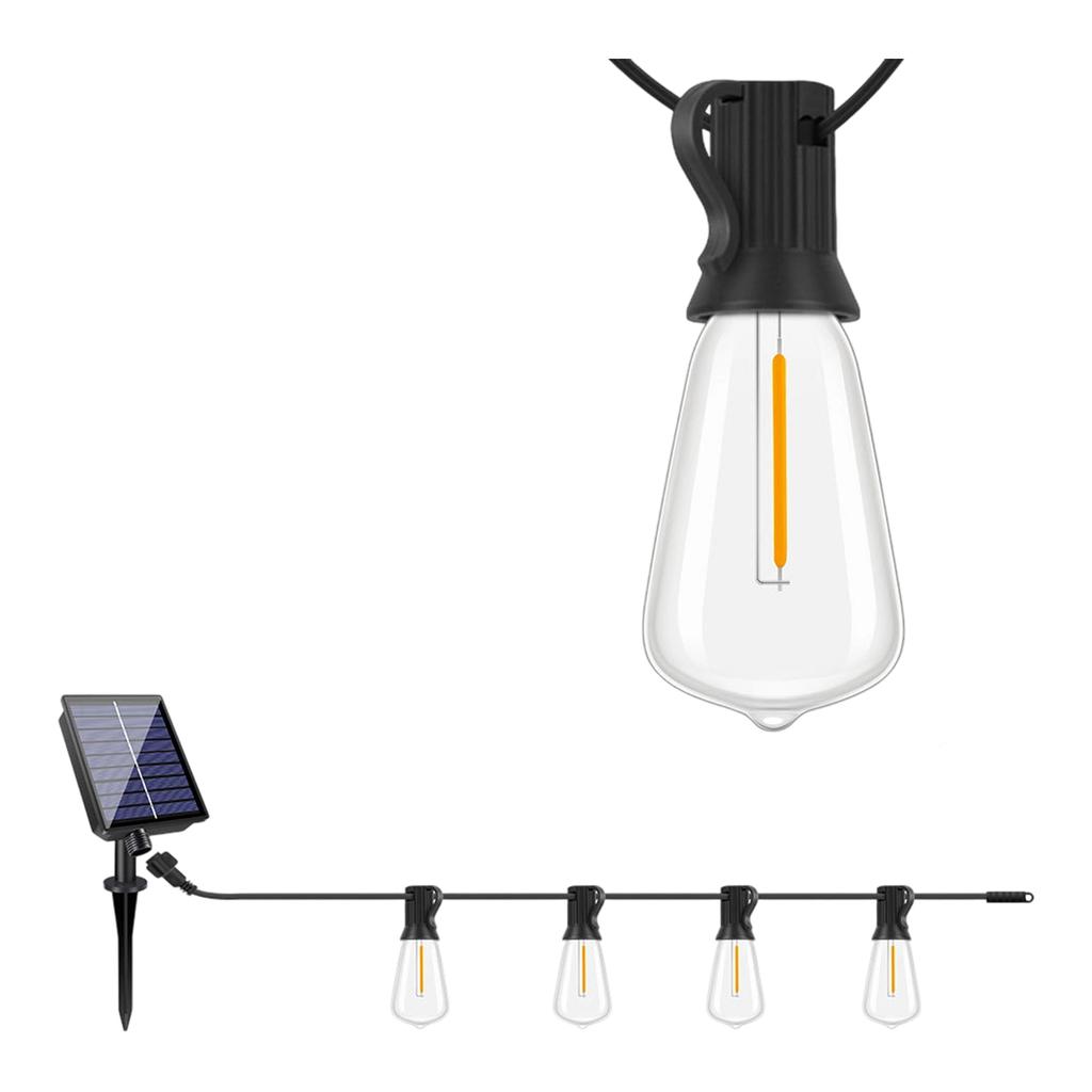 Solar ST38 LED String Lights, Remote Control Outdoor Ambient Lights for Wedding Homestay Camping