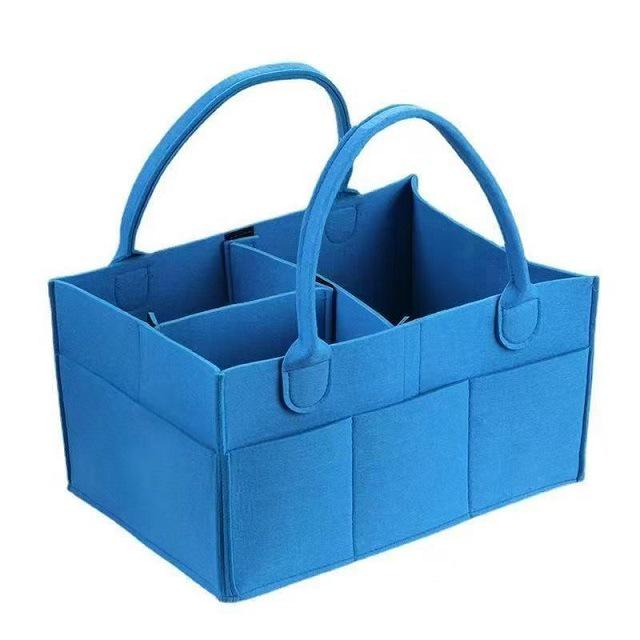 Multifunctional Outdoor Felt Diaper Bag - Foldable Handbag for Moms