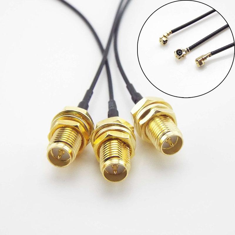 5pcs SMA Female To RP SMA Female To uFL/u.FL/IPX/IPEX UFL RG1.13mm Antenna RF Solder Cable IPX Extension Connector WiFi Pigtail Q1