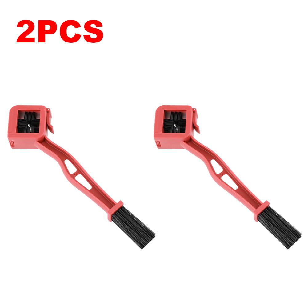 1-5PCS Motorcycle Chain Brush Double Head Road Bike Brush Cleaner Outdoor Scrubber Road Care Tools Motorcycle Maintenance Tool