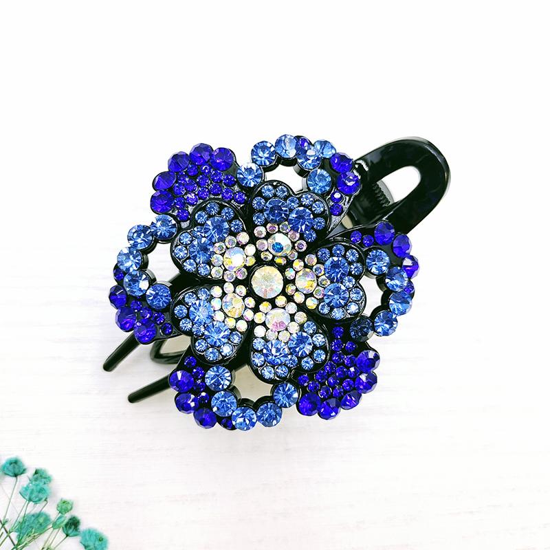 1Pc Hair Claws Hair Clips Hairpin Women's Hairgrip Fashion Duckbill Clip Plastic Rhinestone