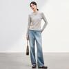 JOY SPEAKER Women's Striped Long Sleeve Slim Fit T-shirt