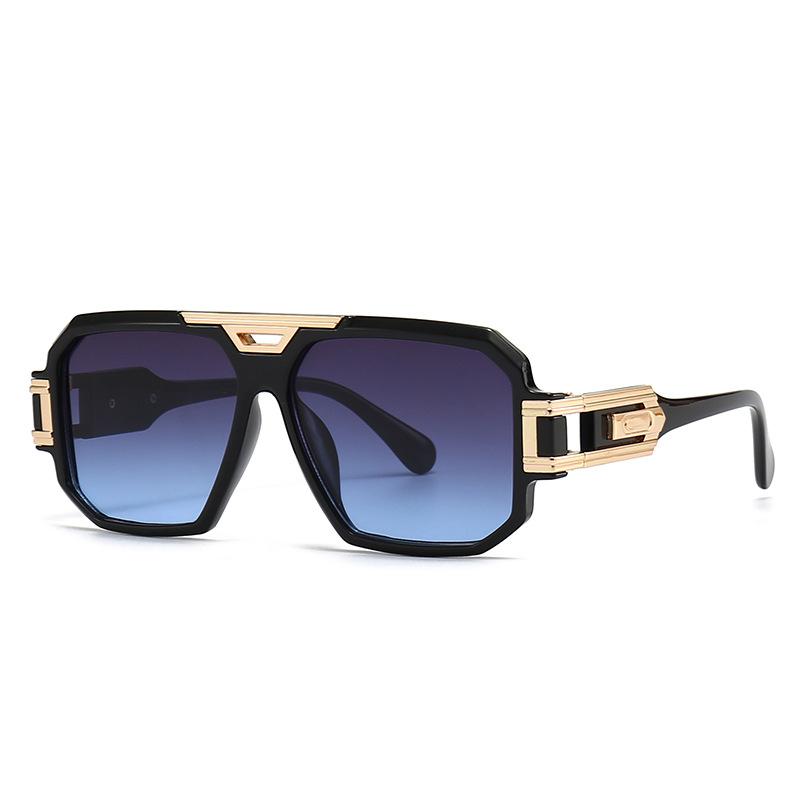 

Fashion Retro Luxury Leopard Gradient Square Women Sun Glasses New Metal Frame Design Trendy Sunshade Men Glasses UV400 as picture
