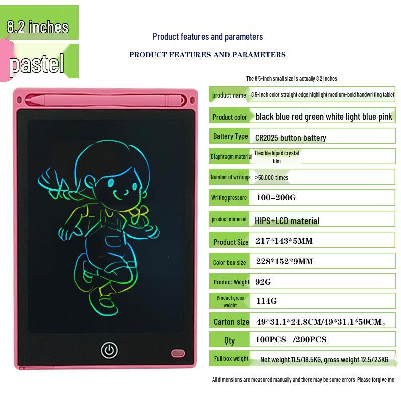 Benutzerdefiniertes LCD Schreib- & Zeichenbrett für Kinder - Pädagogisches Schreib- & Kritzelpad