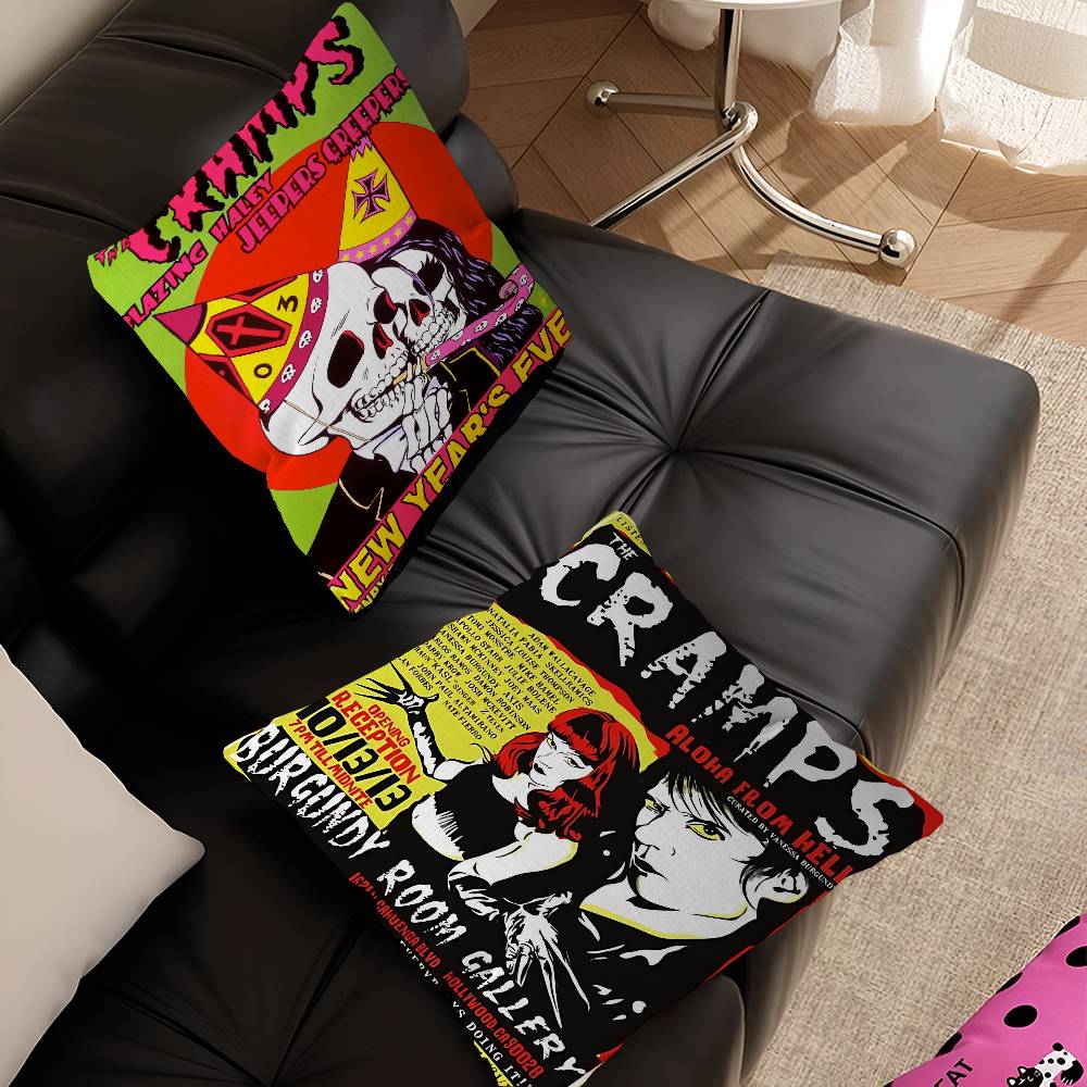 T-The C-Cramps Band Pillow Gift Home Office Decoration Pillow Bedroom Sofa Car Cushion CoverPillow Case