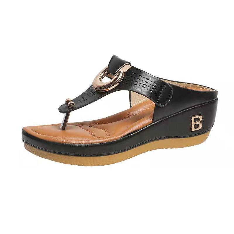 2022 Summer Women's Wedge Sandals - Beach Clip-Toe Design, Euro-American Style