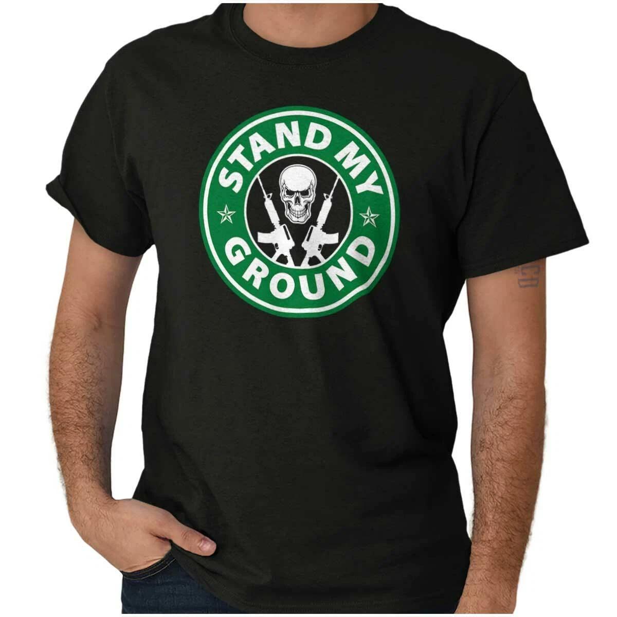 2nd Amendment Gun Rights Stand Your Ground Womens or Mens Crewneck T Shirt Tee L