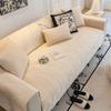 Plush Sofa Mat Modern Minimalist Thickened Soft and Comfortable Seat Cushion Simple Breathable Non Slip Solid Color Sofa Towel