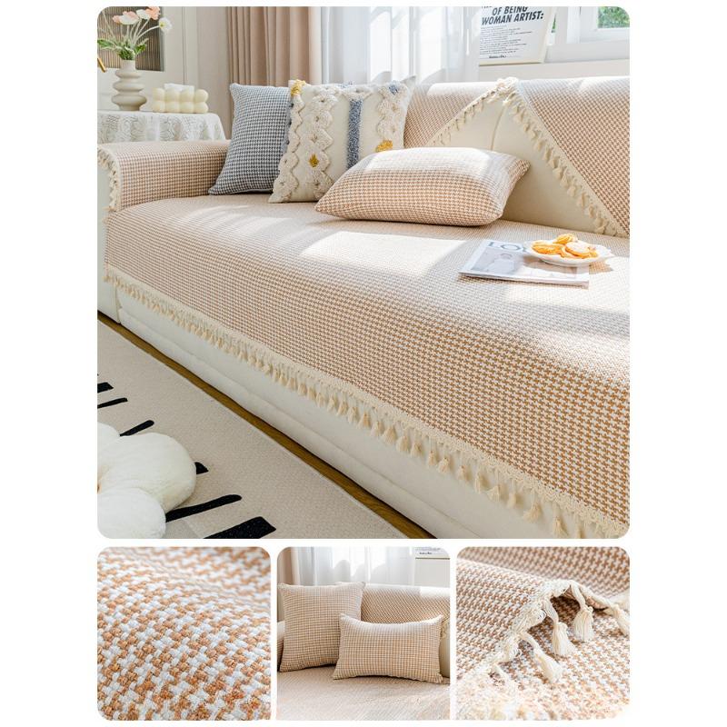 Cotton and Linen Woven Wind Sofa Cushion Four Seasons General Simple Sofa Cover Cover New High-grade Sense Back Cover Cloth Towel