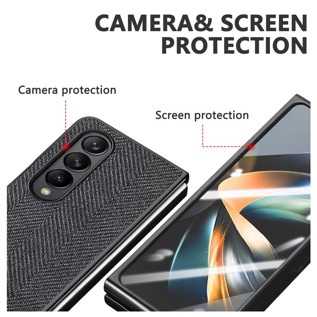 For Samsung Fold 5 Anti-Drop Tempered Glass Film Folding Case for Samsung Galaxy Z Fold 5 Fold5 Protection Phone Accessories