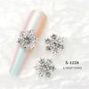 10pcs Snowflake Nail Decorations for Unique and Eye Catching Manicures Charming Nail Accessories