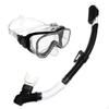 Adult Snorkel Facepiece Set PVC Breathing Piece Wide View Gear for Adults, Diving Black