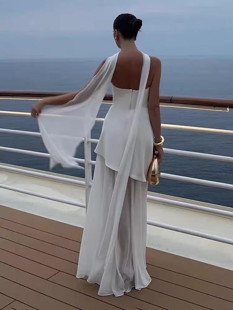 Damen Mode Schnürung Rollkragen Bandeau Netzsaum Kleid - 2025 Neuer Stil