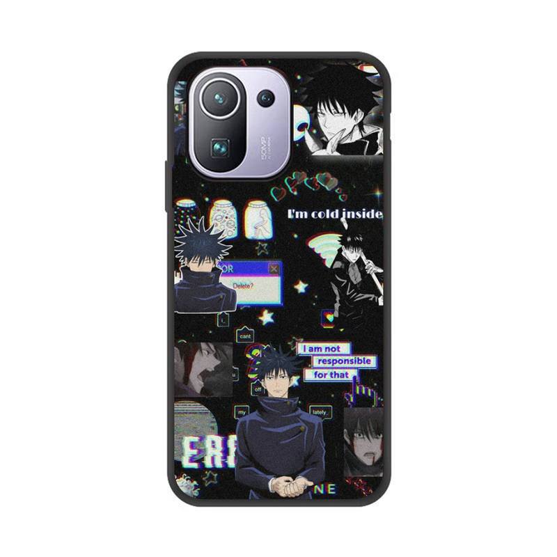 Fushiguro Megumi Phone Case For Xiaomi Redmi 8A 9 K30 Pro 9A Note 8T Note 8 9 Pro TPU Soft Silicone Black Cover