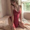 Sexy undertøy Sexy blonder fristelse slynge Hot splitt nattkjolesett