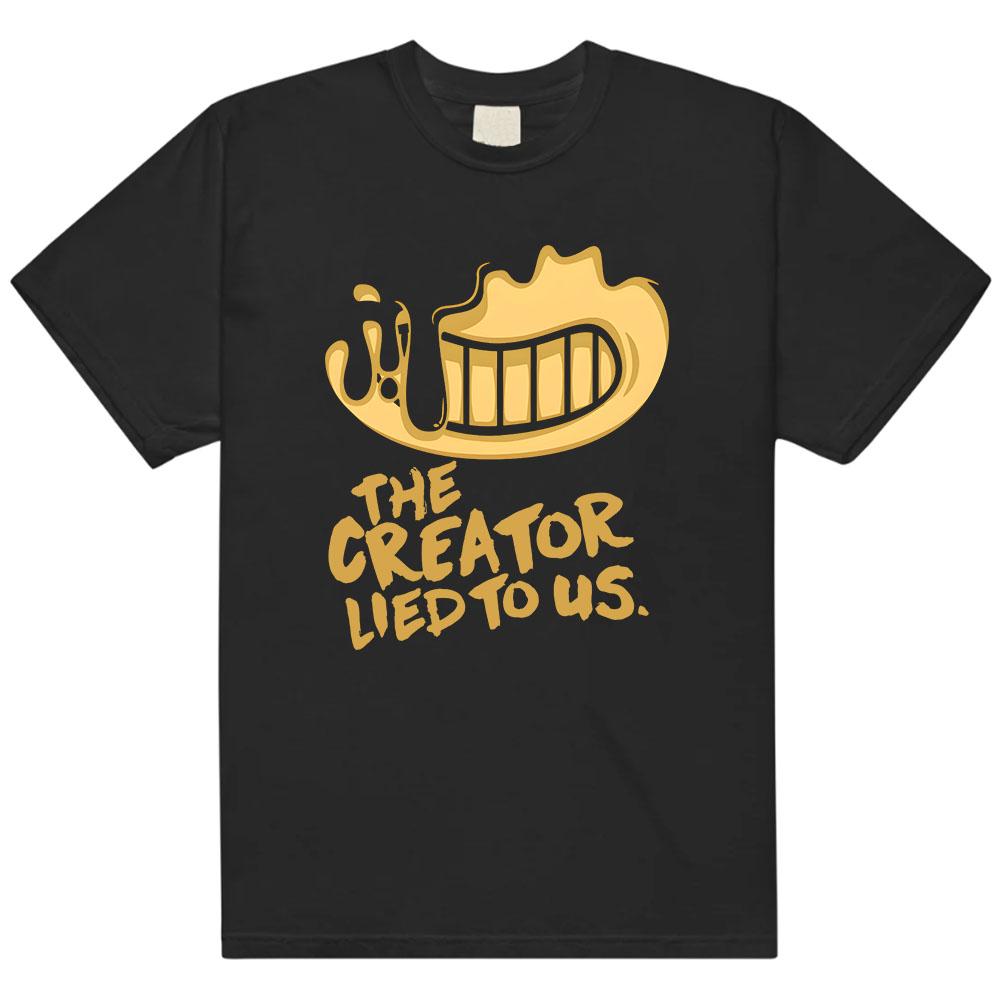 

Гра Bendy and The Ink Machine Друковані Футболки Повсякденні Вільні Футболки з Круглим Коміром Streetwear Графічний Одяг XS