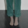 Essential Rib Socks MELANGE BROWN