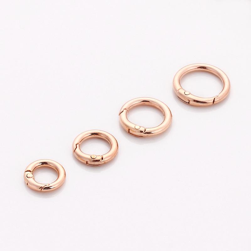 Zinc Alloy Electroplated Spring Ring Keychain & Jewelry Buckle