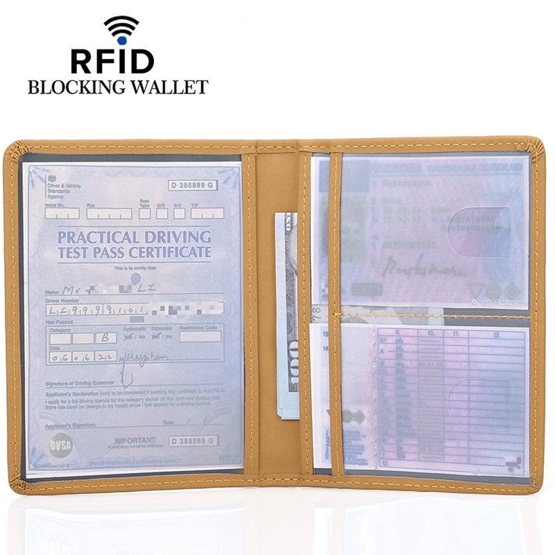 RFID Retro European Driver's License and Car Registration Card Holder