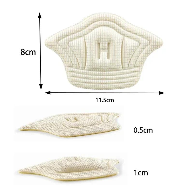 10Pcs Sports Heel Insoles for Feet Patch Heel Pads for Shoes Adjustable Size Non-slip Shoe Pad Heel Protector Back Sticker