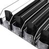 Fridge Beverage Can Holder 6 Rows Food Grade ABS Stable Speed Dampener Soda Can Pusher Glide Adjustable for Vending Machine