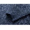 Men's Autumn and Winter Cardigan Zipper Sweater Thickened with Velvet Stand Collar Loose Warm Knit Coat Top