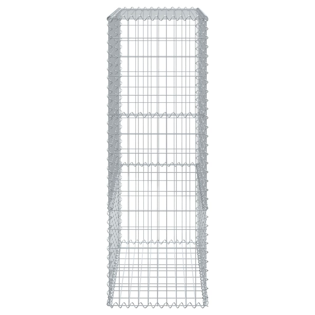 Gabion with Lid 300 X 50 X 150 Cm Galvanized Iron