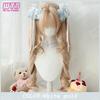Double Ponytail Synthetic Wig For Women Lolita Clip-on Style Double Ponytail Wig Suitable For Role Playing Christmas Halloween