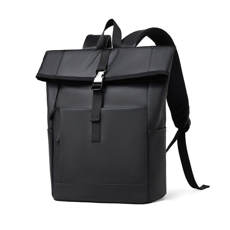 

Men s Large Capacity Leather Backpack - Water-Repellent, Ideal for Travel, Business, or School