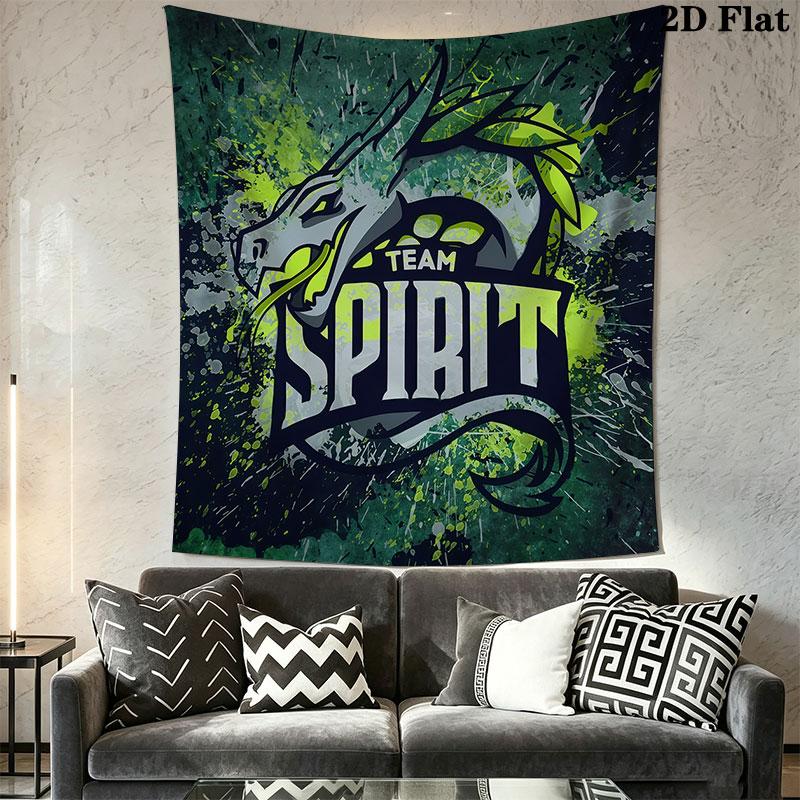 Team Spirit Wall Hanging Printed Fabric Blanket Decorative Tapestries for Bedroom Living Room Home Decor