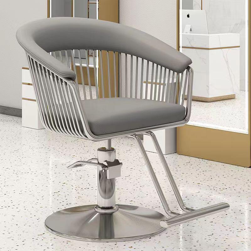 Retro High-End Hairdressing Chair - Stylish Barber Chair for Salons