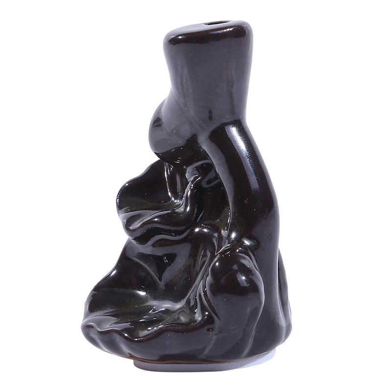 Retro Waterfall Incense Base Backflow Mini Buddha Censer Backflow Incense Bases Holder Home Office Teahouse Decor Ornaments