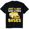 Kinder Schulbus Kostüm Nur ein Junge, der Busse liebt T-Shirt(1)