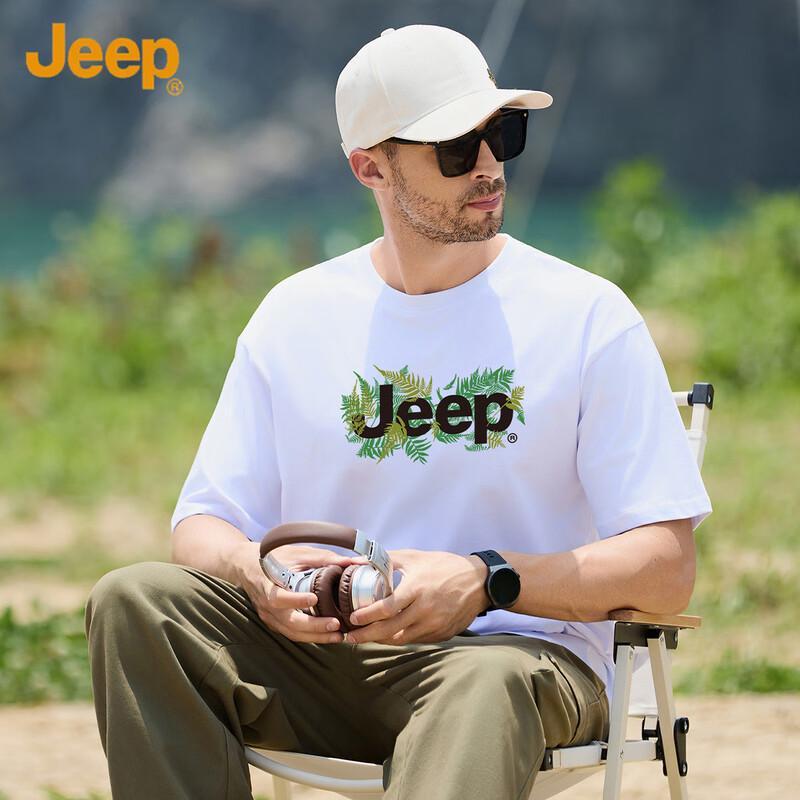 

JEEP Men s 100% Cotton Short-Sleeve T-Shirt XL