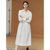 ELLE Women's Hollow V-Neck Shirt Dress
