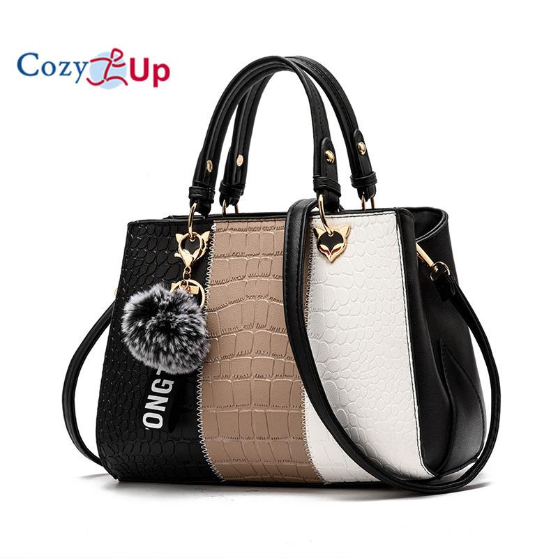 Geantă de mână Cozy Up Cow Print pentru femei Western cu mâner superior cu curea pentru chitară