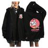 Various Anime Graphic Printed Zip Hoodie Women Men Casual Harajuku Fashion Animen Print Long Sleeve O-Neck Fleece Zip