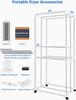Electric clothes dryer, V3T, 1600 watts, with negative ion purification, three layers, foldable storage, household clothes and shoes drying wardrobe