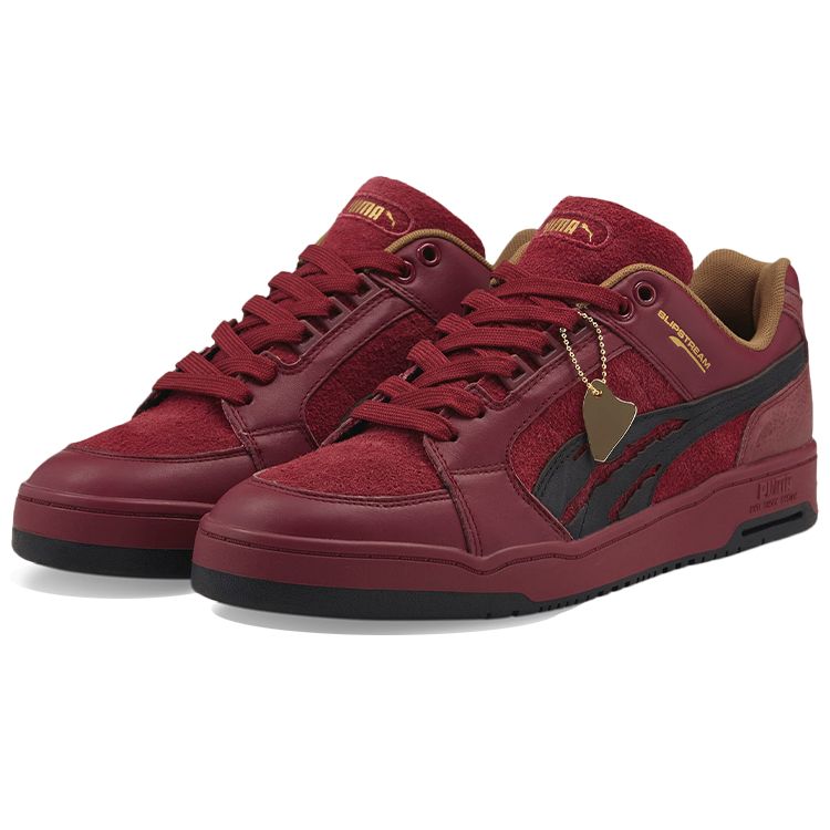 Puma Slipstream Low Beast Unisex Sneakers Red Cordovan Black 385785-01