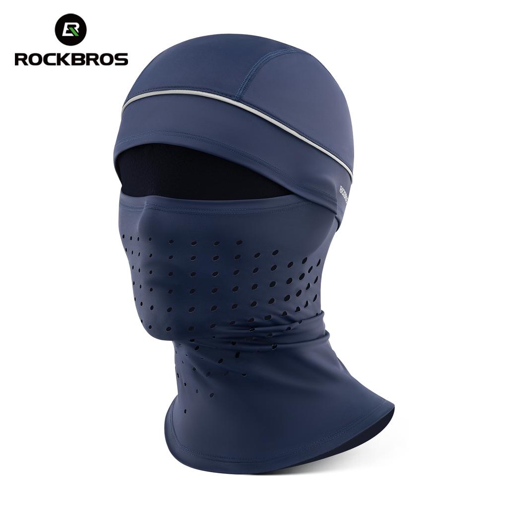 ROCKBROS Summer Ice Silk Cycling Face Mask Anti-UV Sun Protection Bicycle Bandana Scarf Sports Breathable MTB Road Bike Headgear