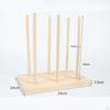 Ribbon Organizer Wooden Holder Storage Rack Sewing Thread Accessory Space Saving Function Suitable