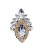 Exquisite Teardrop Rhinestone Ring - Trendy European & American Banquet Party Accessory
