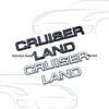3D LAND CRUISER Heck- und Seitenlogo-Aufkleber für Auto-Modifikation