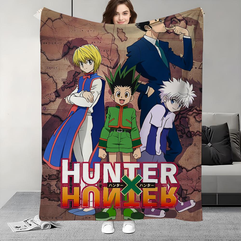 Anime Hunter X Hunter Blanket Design Lightweight  For Dorms, Naps, Living Room, Office,Sofa,All-Season