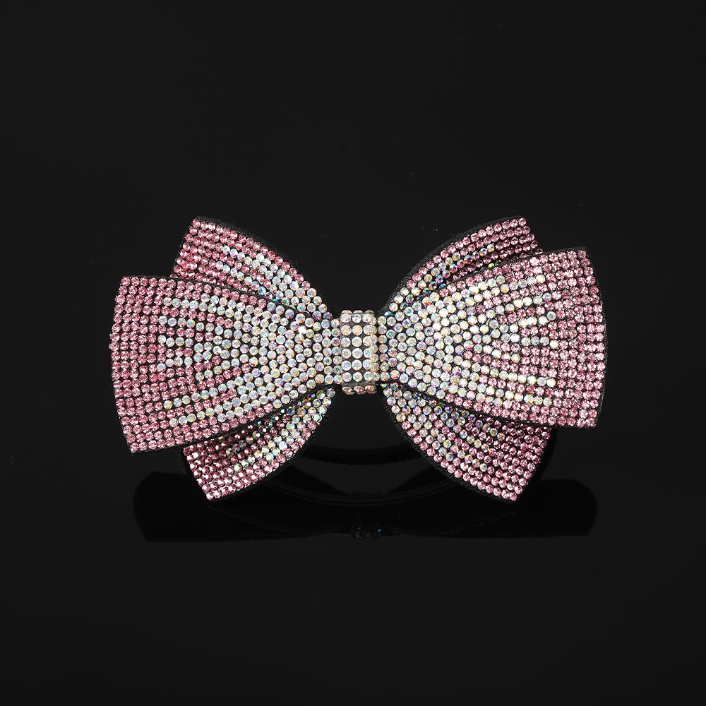 Víceúčelová sponka do vlasů s dvojitou mašlí z kamínků, pružinová spona, pohádkové vrchní spony, sponka do vlasů na zadní stranu hlavy, barrettes, čelenka pro ženy, pokrývka hlavy