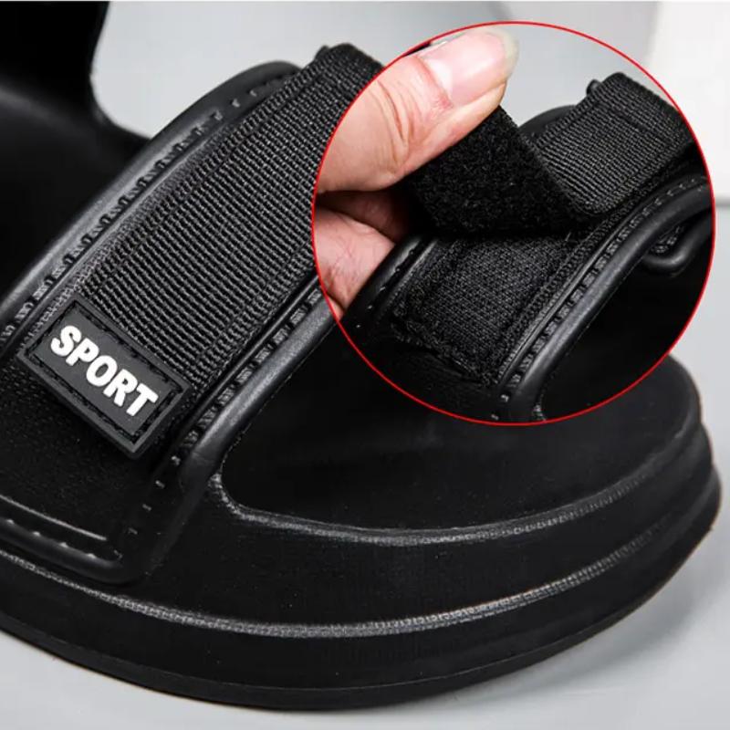 Couple's Hook and Loop Sandals Men's And Women's Summer Flat Sandals Beach Shoes Man Casual Shoes Outside Men's Sports Sandals