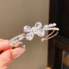 Fashion Butterfly Zircon Double Layer Bracelet For Women With Elegant Silver Finish