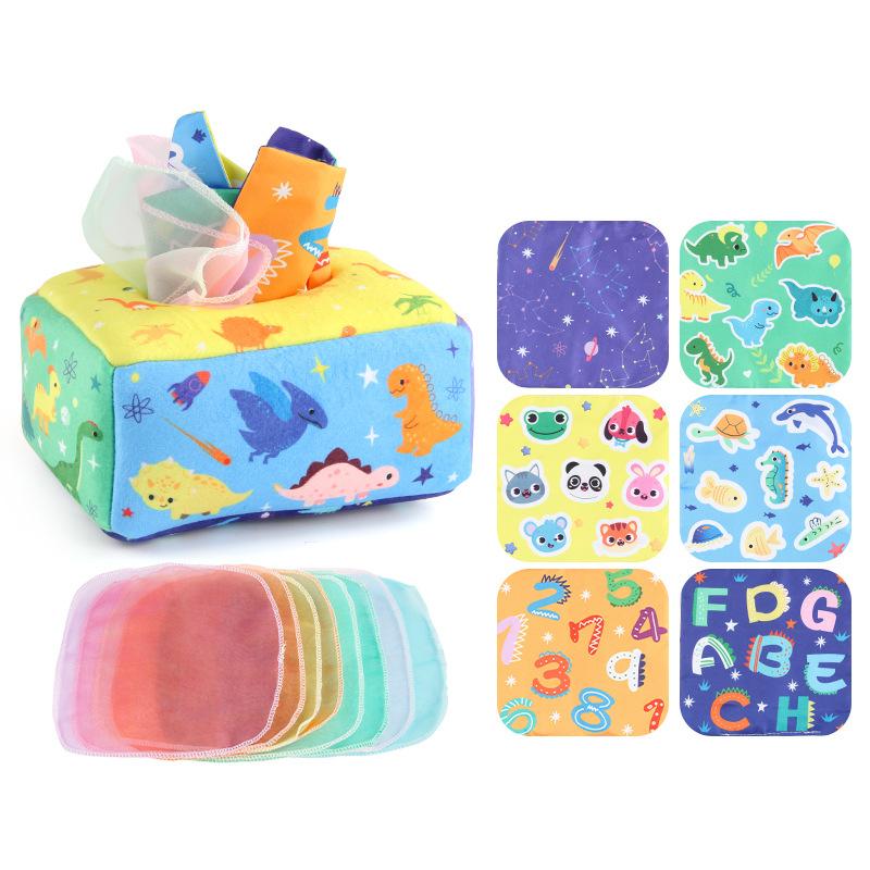 

Baby Puzzle Early Education Cloth Book Toy Box Baby Ring Paper Cloth Book Simulation Number Letters Can T Be Torn And Drawn Tissue Box